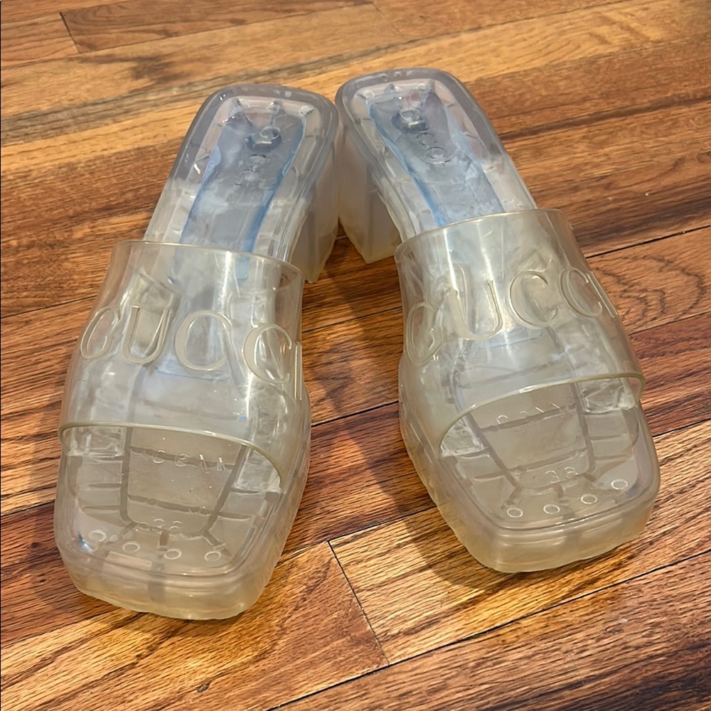 Gucci Transparent Sandals